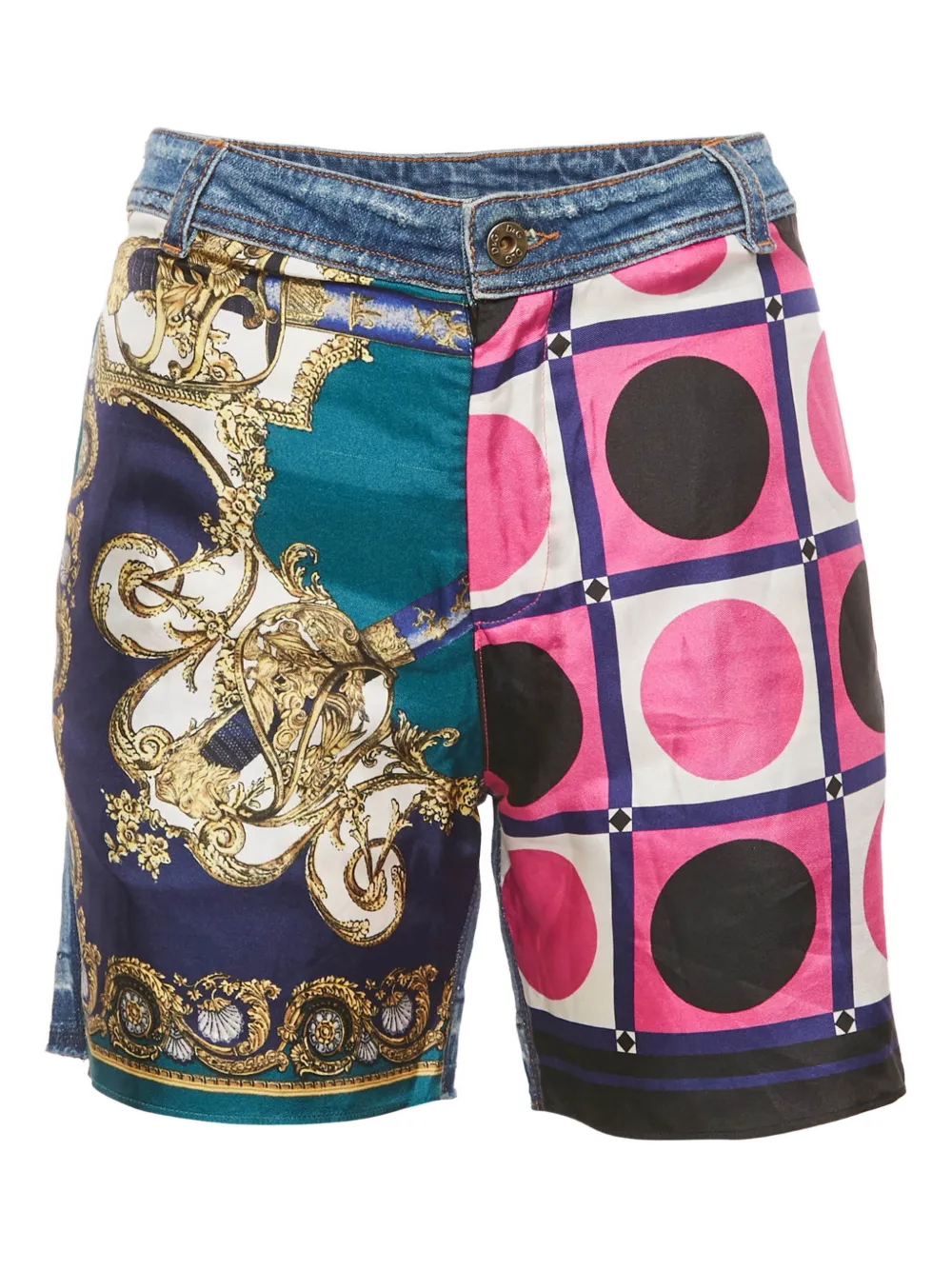 D&G Vintage patchwork shorts - Blu