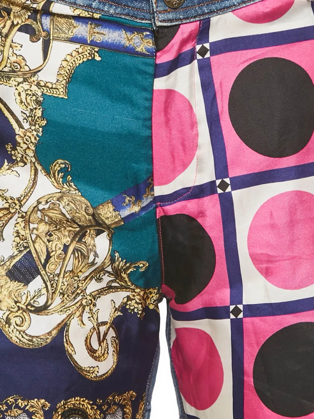 D&G Vintage patchwork shorts - Blauw