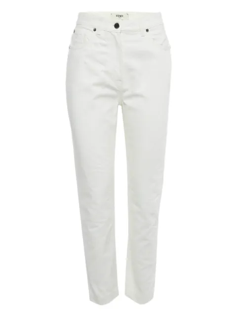 Fendi Pre-Owned pantalon  en jean à logo embossé