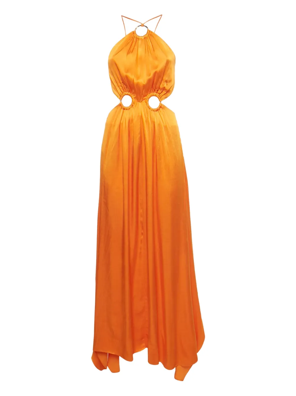 ELLIATT ring asymmetric maxi dress - Arancione