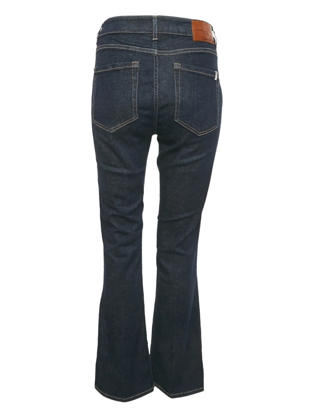 Weekend Max Mara logo-patch flared denim jeans - Blauw