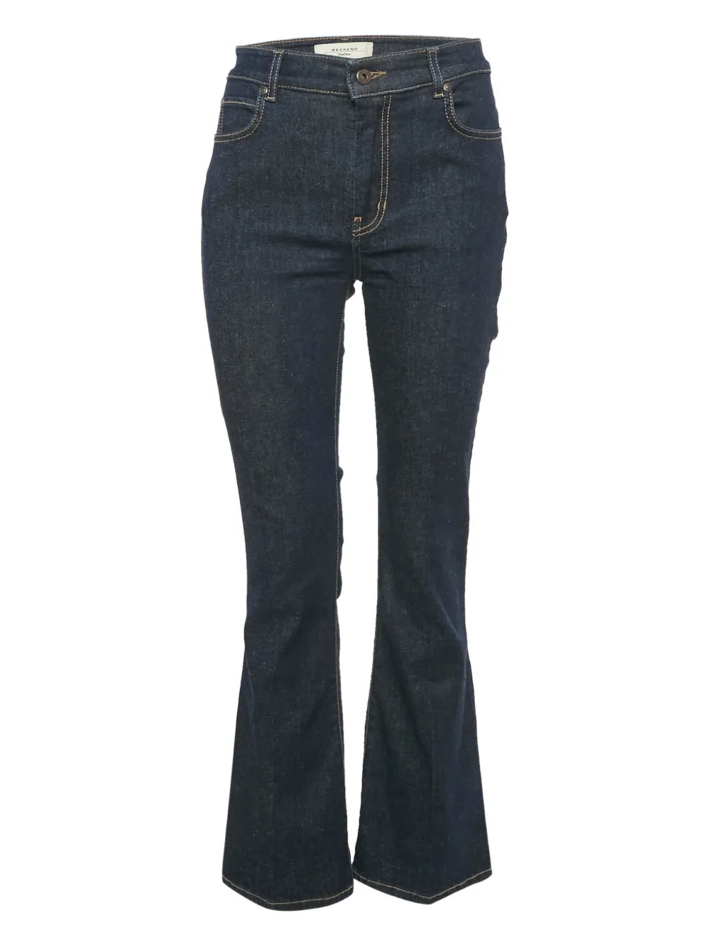 Weekend Max Mara logo-patch flared denim jeans | Blue | Image 1