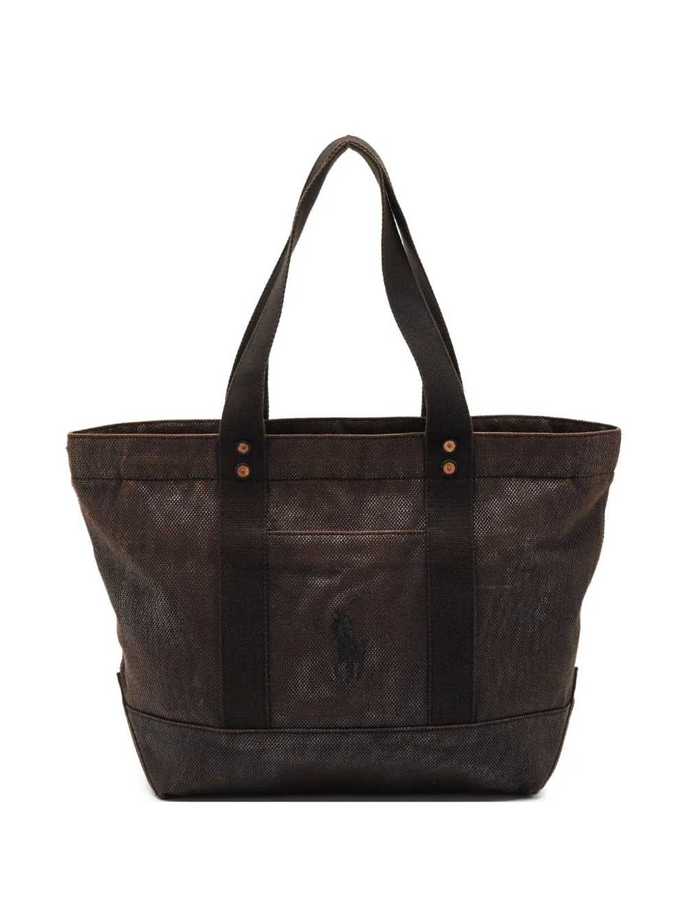 Polo Ralph Lauren Vintage Big Pony metallic tote bag - Marrone