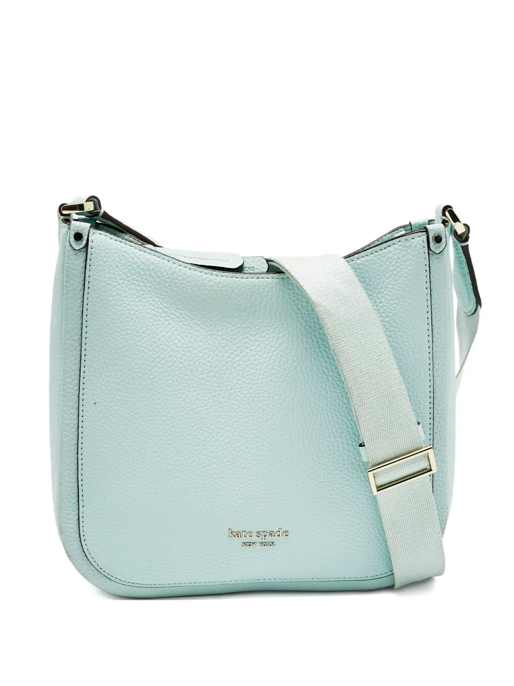 Kate Spade logio-detail leather cross body bag - Blu