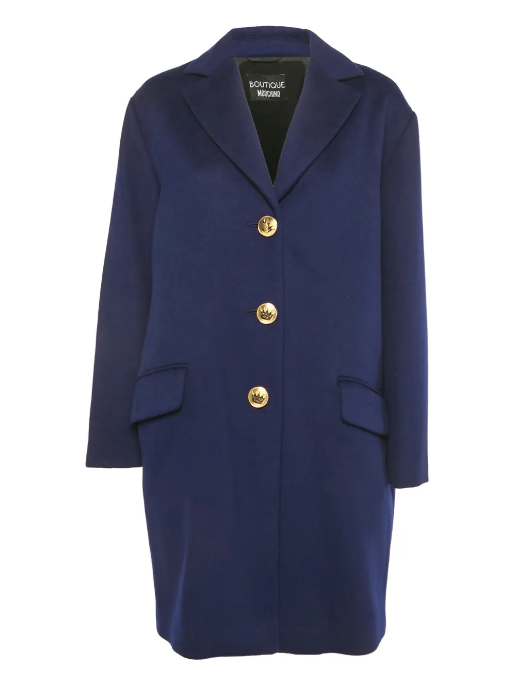 Boutique Moschino button-up coat - Blau