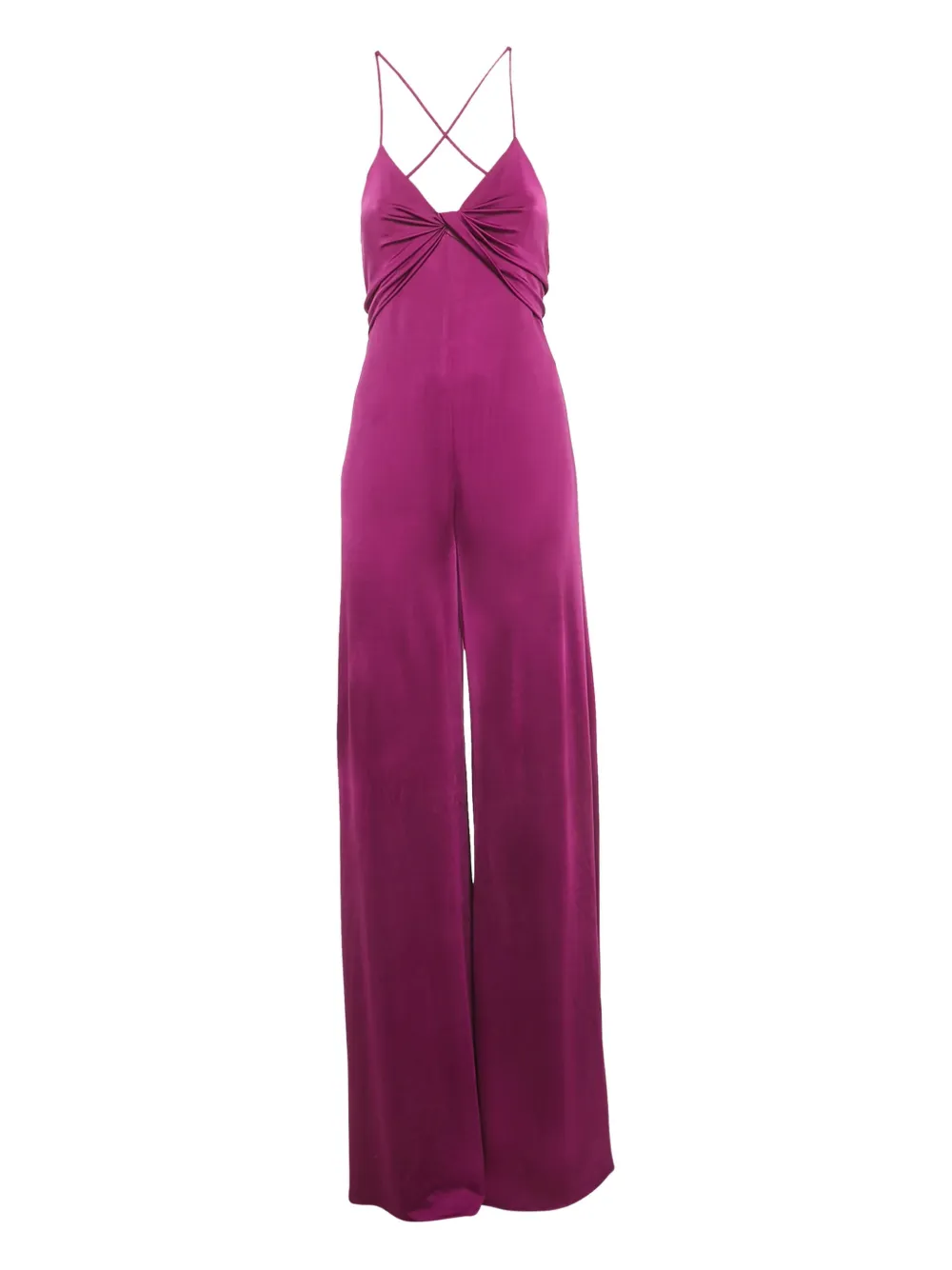 Polo Ralph Lauren ruched-detail sleeveless jumpsuit - Viola