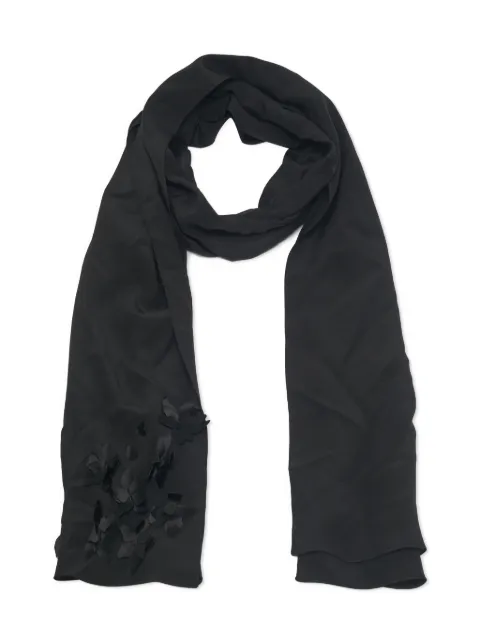 Jimmy Choo Pre-Owned floral-appliqué silk scarf