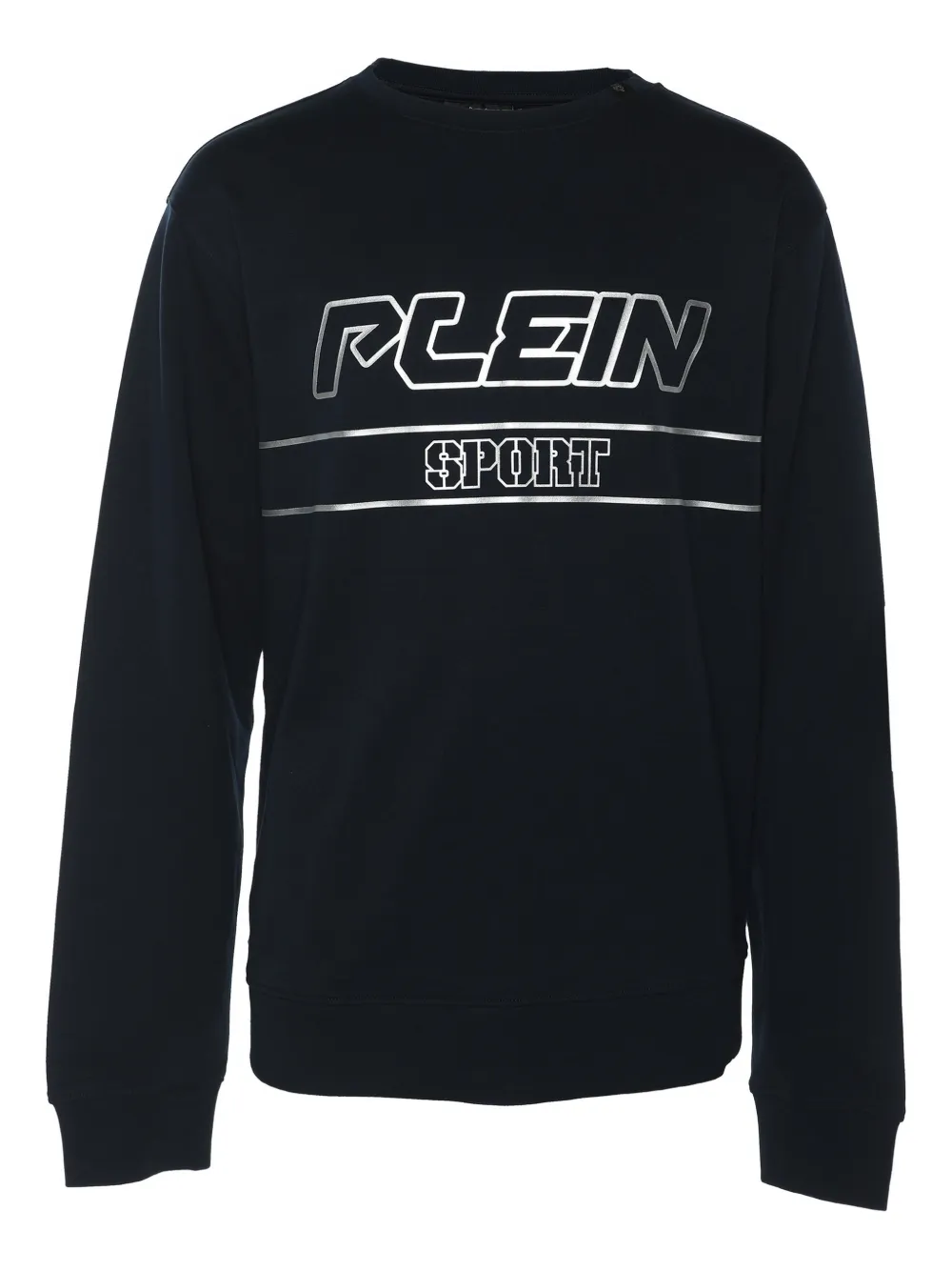 Plein Sport Felpa girocollo con logo - Blu