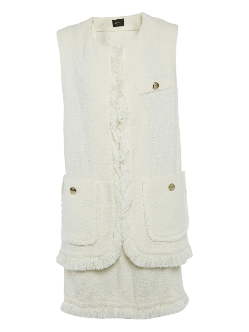 LIU JO fringed-hem skirt set | Neutrals | Image 1