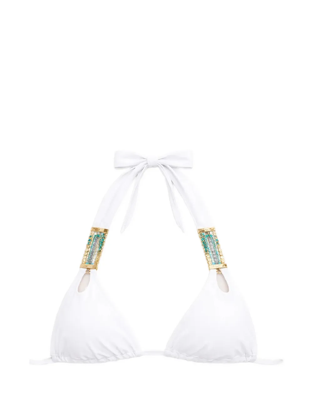 Beach Bunny Triangel-Bikinioberteil mit Flechtdetail - Weiß