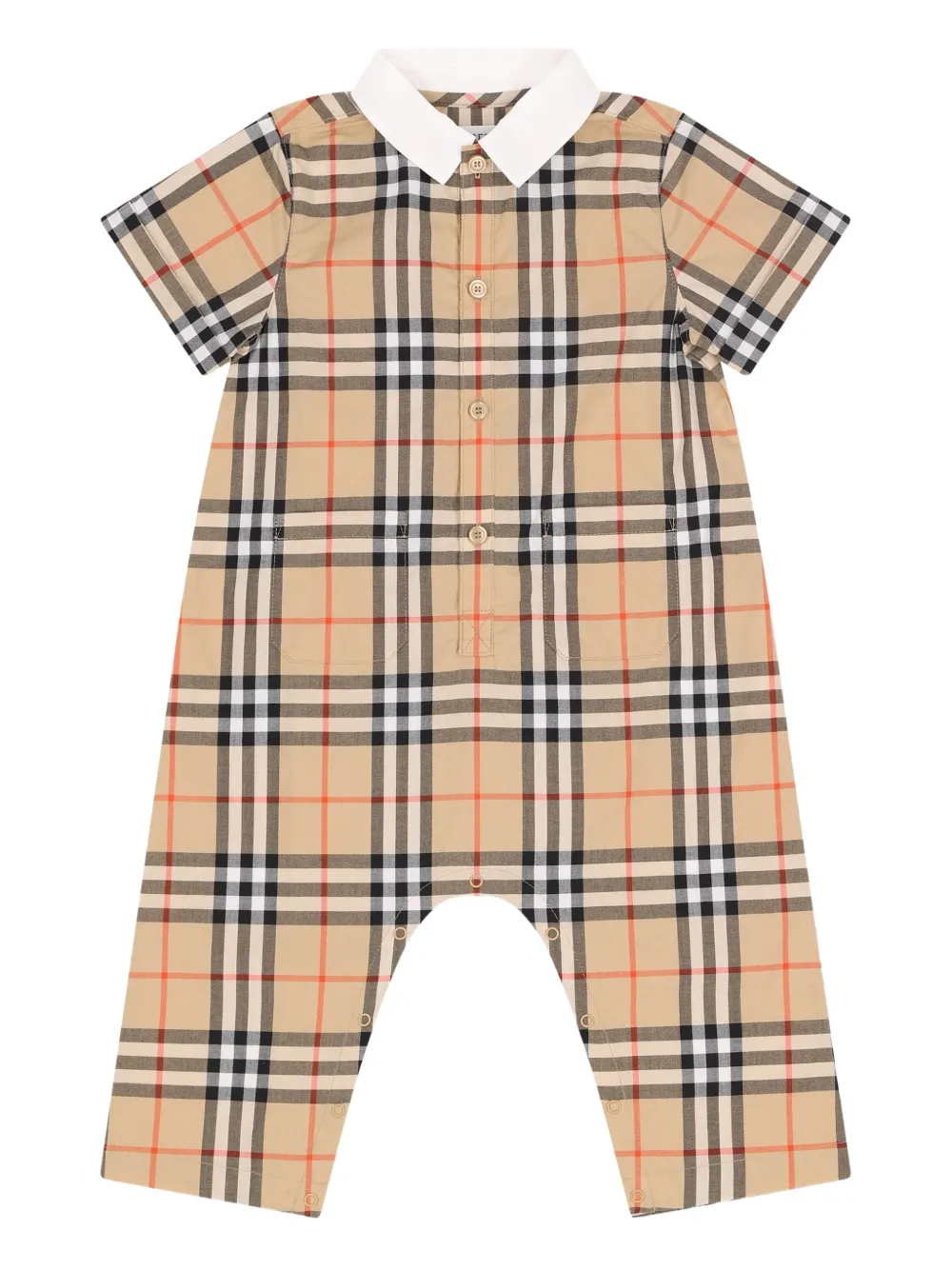 Burberry Kids check collared top - Toni neutri