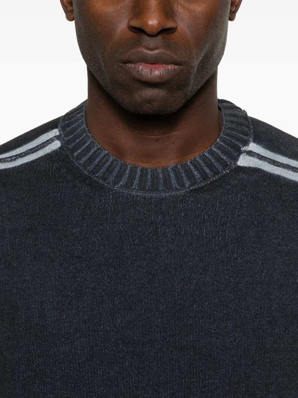 C.P. Company Katoenen Chenille trui met ronde hals Blauw
