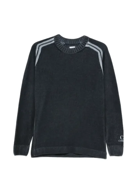 C.P. Company stripe-detail crew-neck sweater