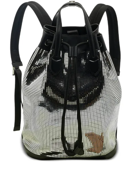 Burberry Pre-Owned mirror-effect drawstring backpack