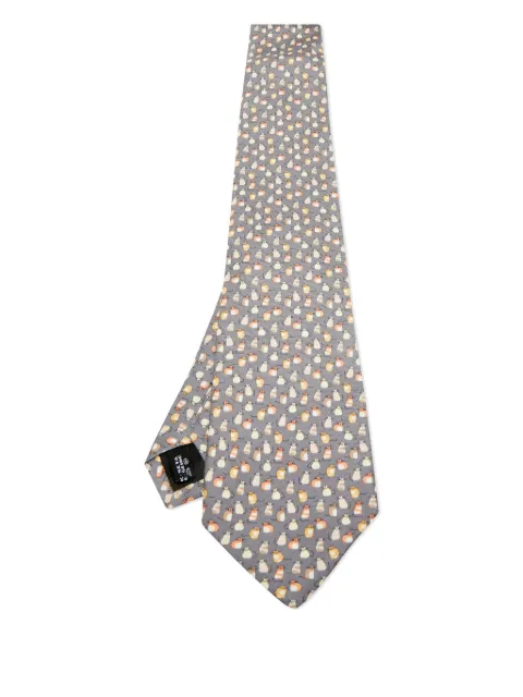 Ferragamo Pre-Owned printed silk tie