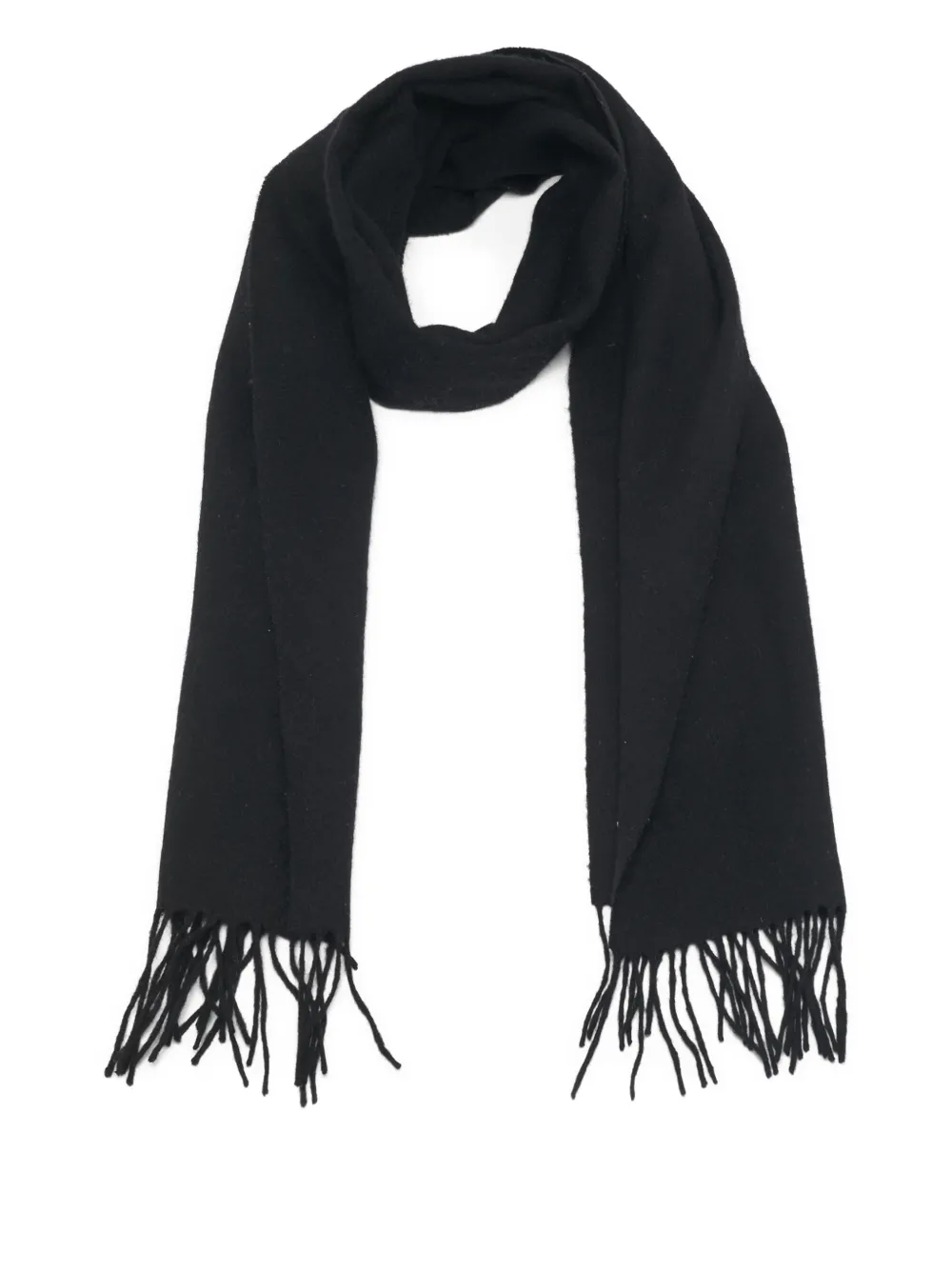 Saint Laurent Pre-Owned wool fringed scarf | Image 2