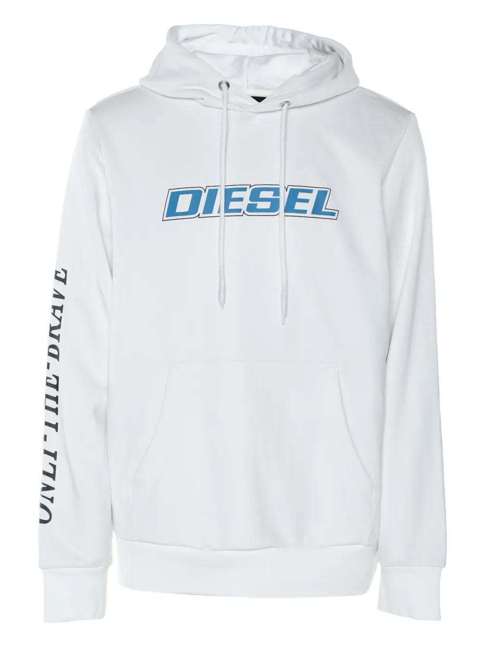 Diesel Felpa con cappuccio e logo - Bianco