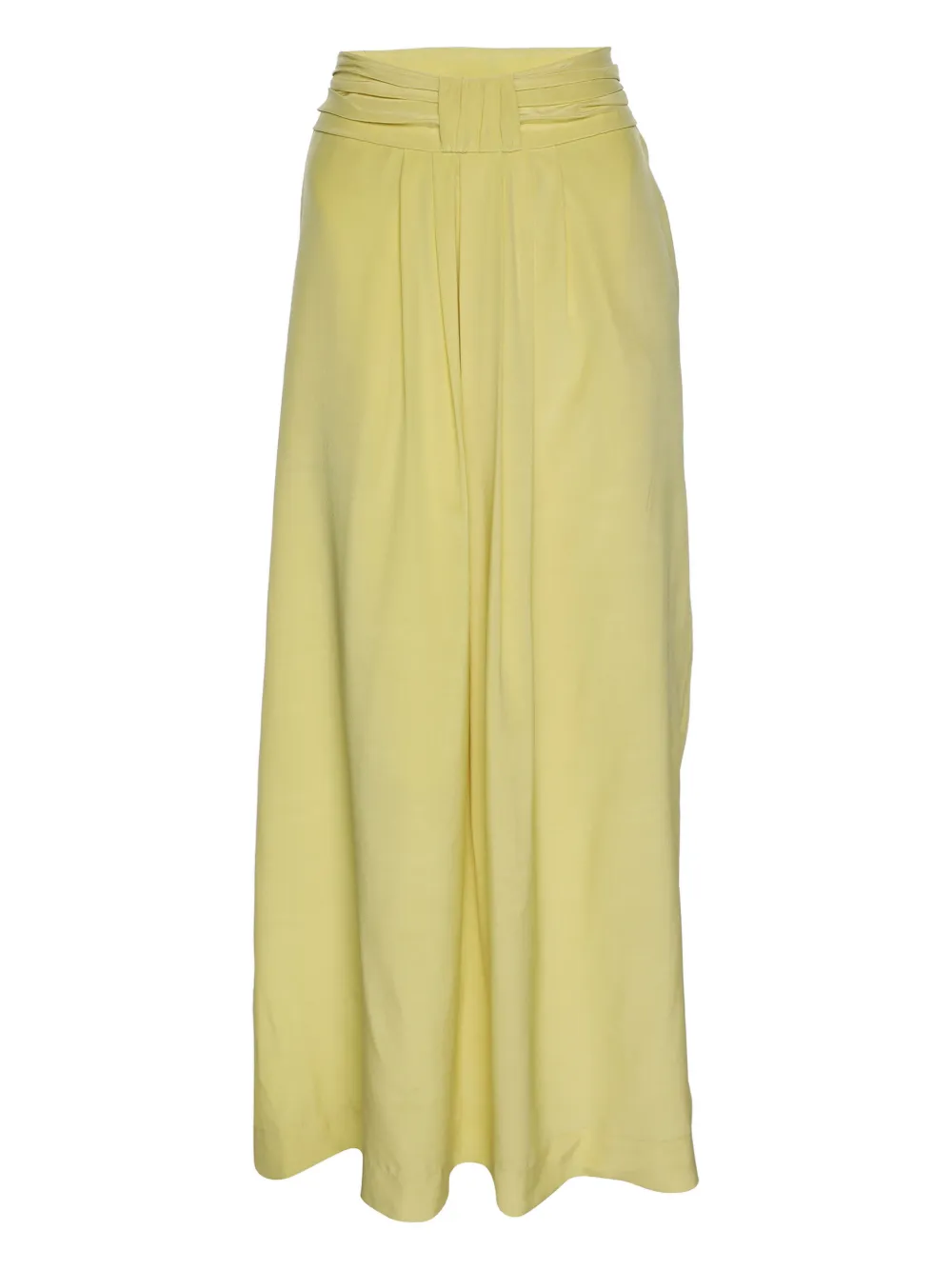 Twenty 8 Twelve Gonna midi plissettata in seta - Giallo