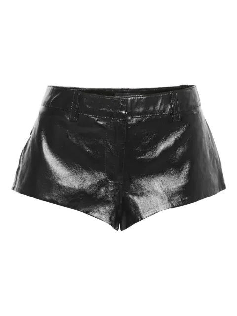 Retrofete leather hot pants