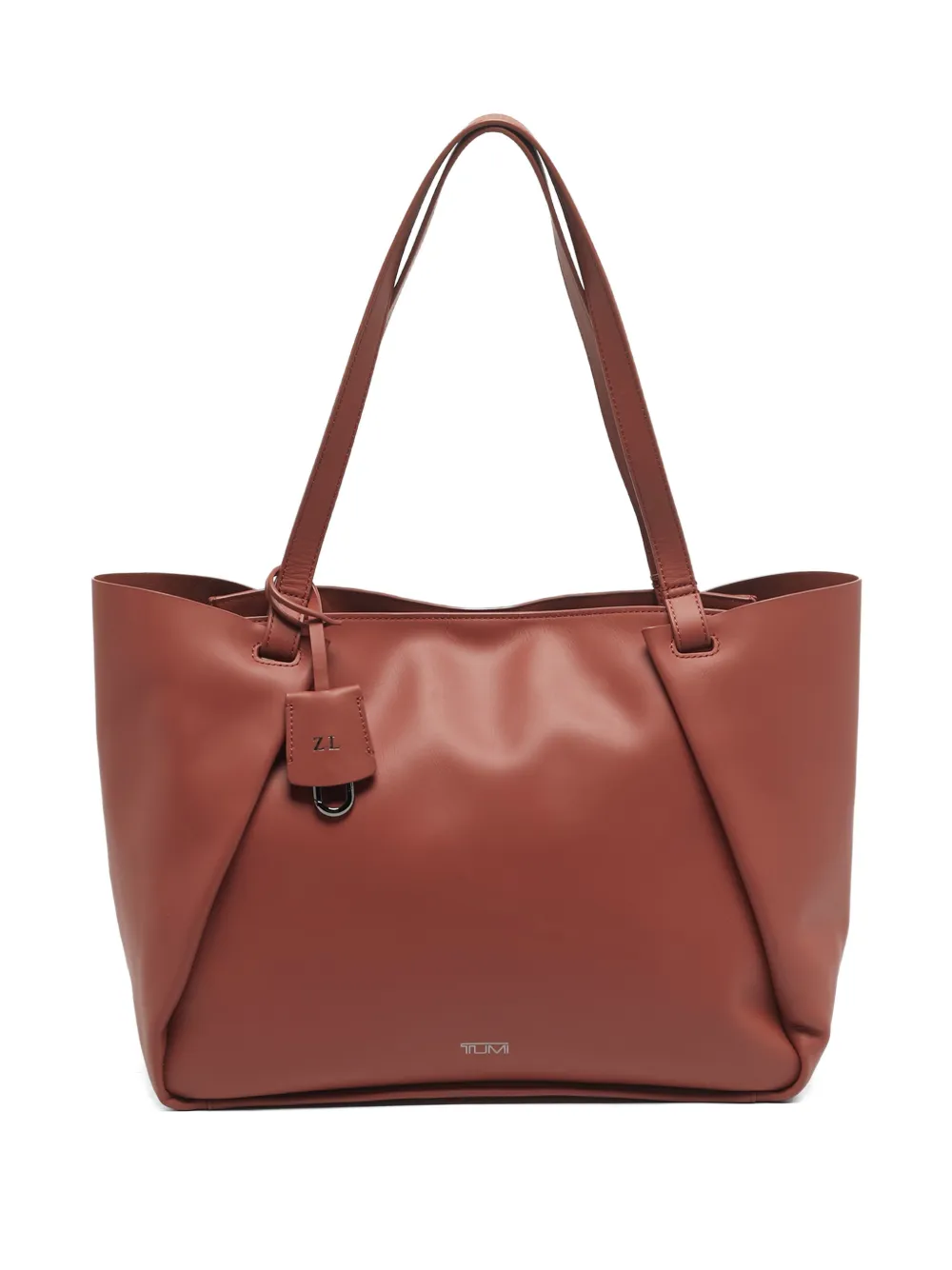 Tumi leather tote bag - Marrone