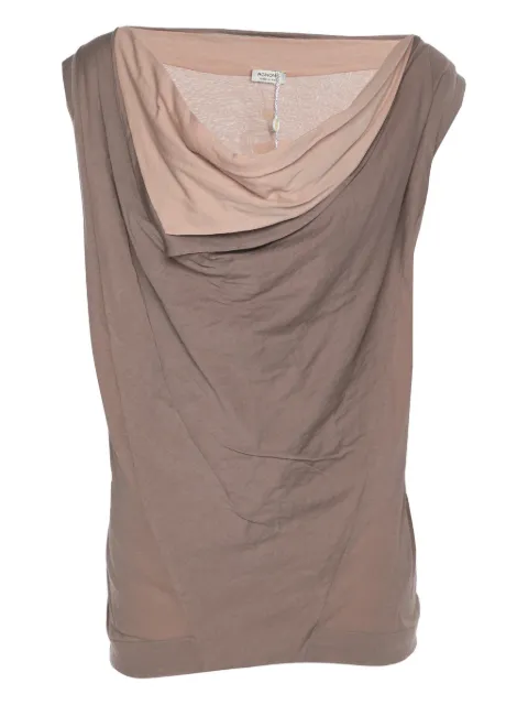 Agnona Vintage top sin mangas de algodón