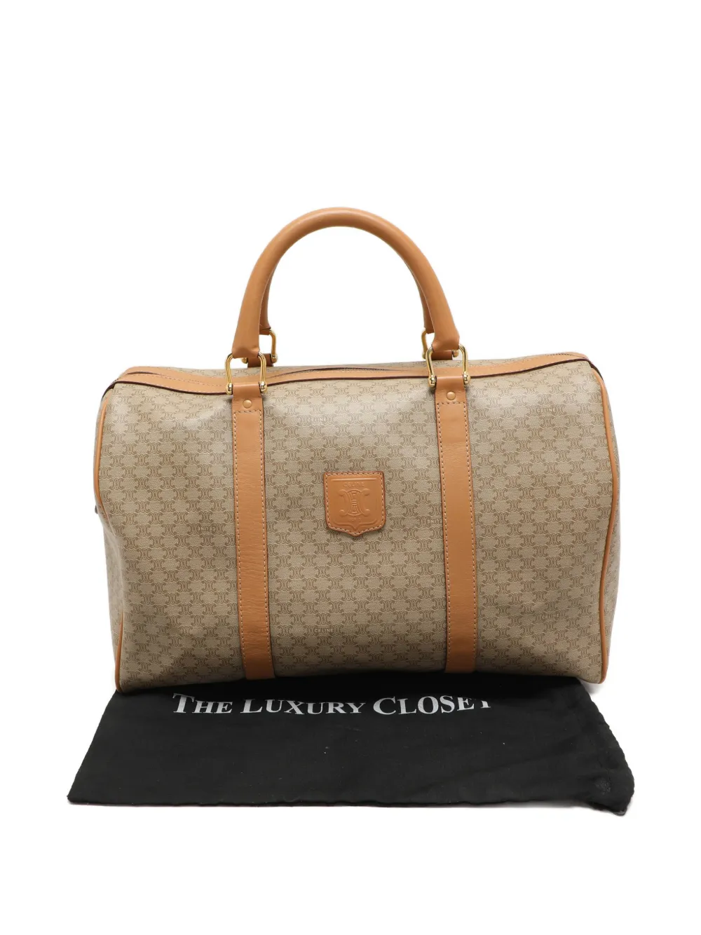 Celine Pre-Owned Monogram Leather Duffel Bag | Neutrals | FARFETCH ZA