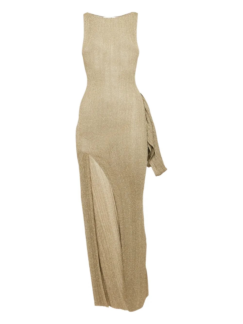 Aya Muse knit split maxi dress - Oro