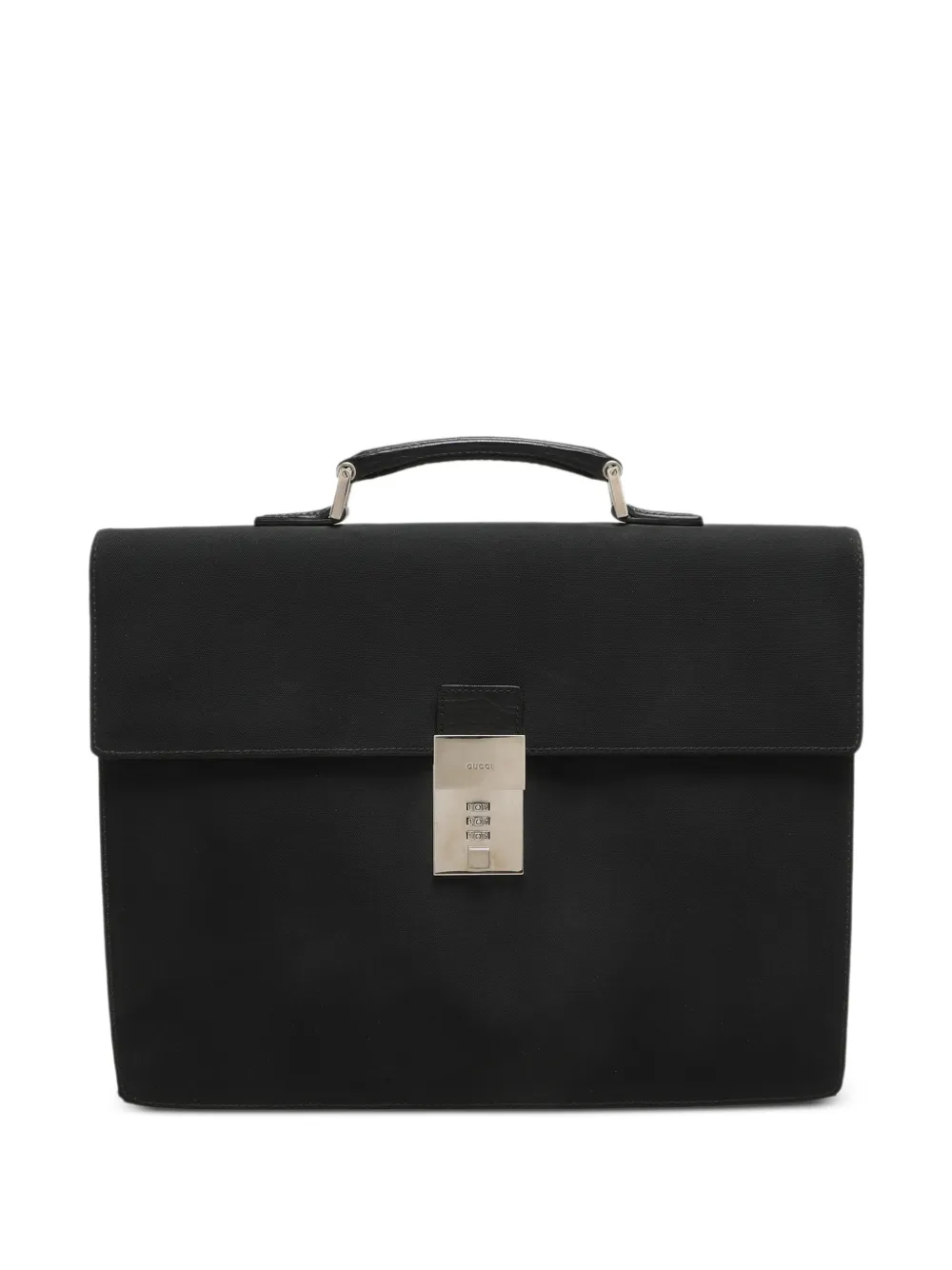 Gucci Pre-Owned Portadocumenti in pelle con chiusura a girello - Nero