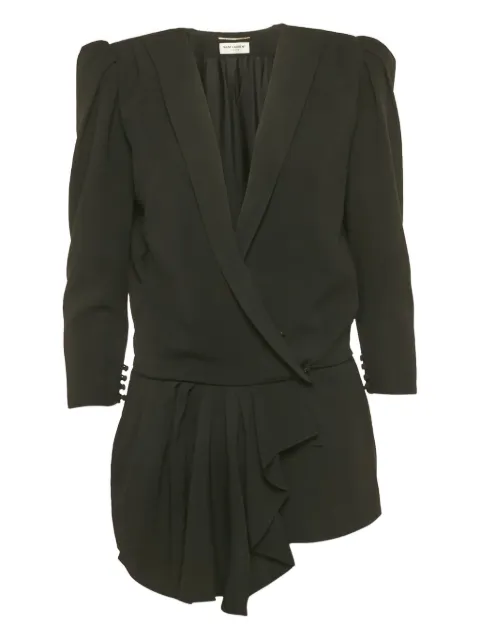Saint Laurent Pre-Owned draped playsuit