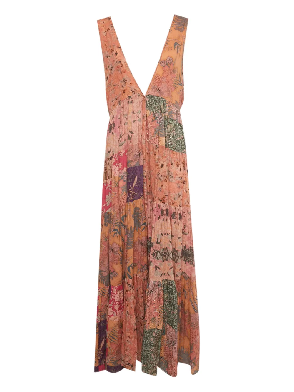 Mes Demoiselles floral-print maxi dress - Roze