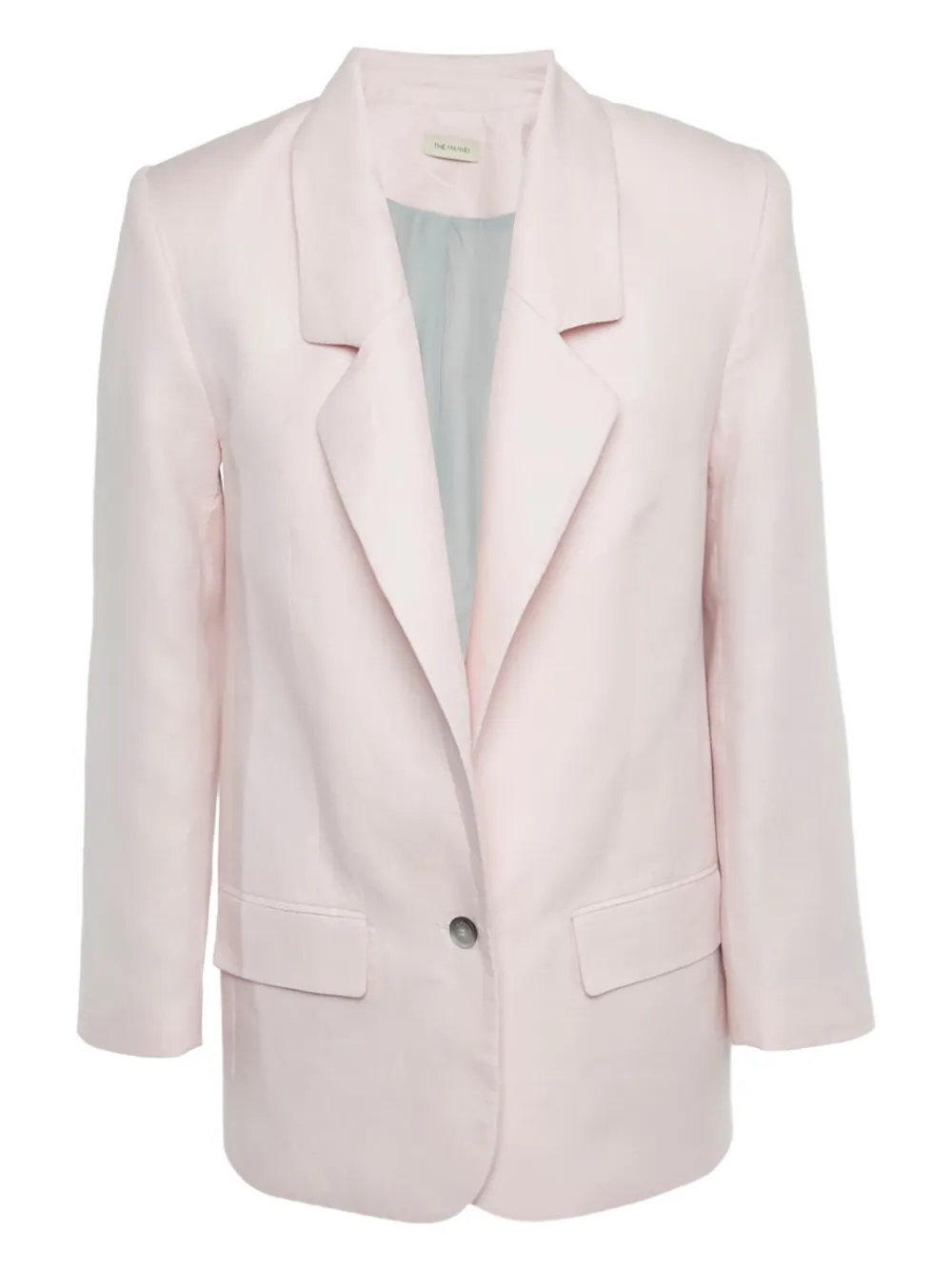 The Mannei single-breasted linen blazer | rosado | Image 1
