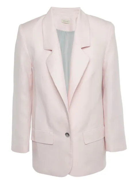 The Mannei single-breasted linen blazer