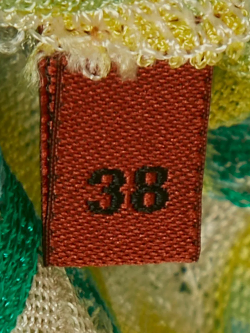 Missoni V-neck drawstring dress - Geel