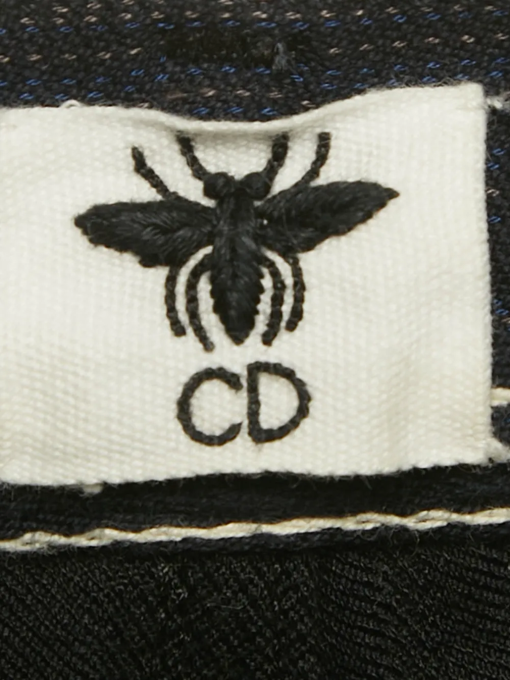 Christian Dior Pre-Owned striped flared jeans - Blauw