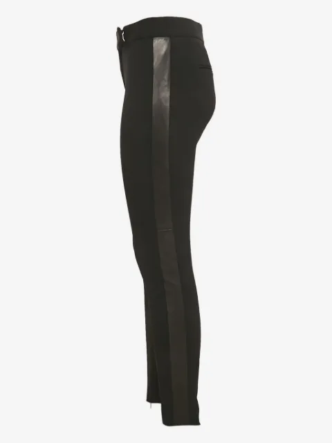 Tom Ford Pre-Owned pantalones con ribete de cuero