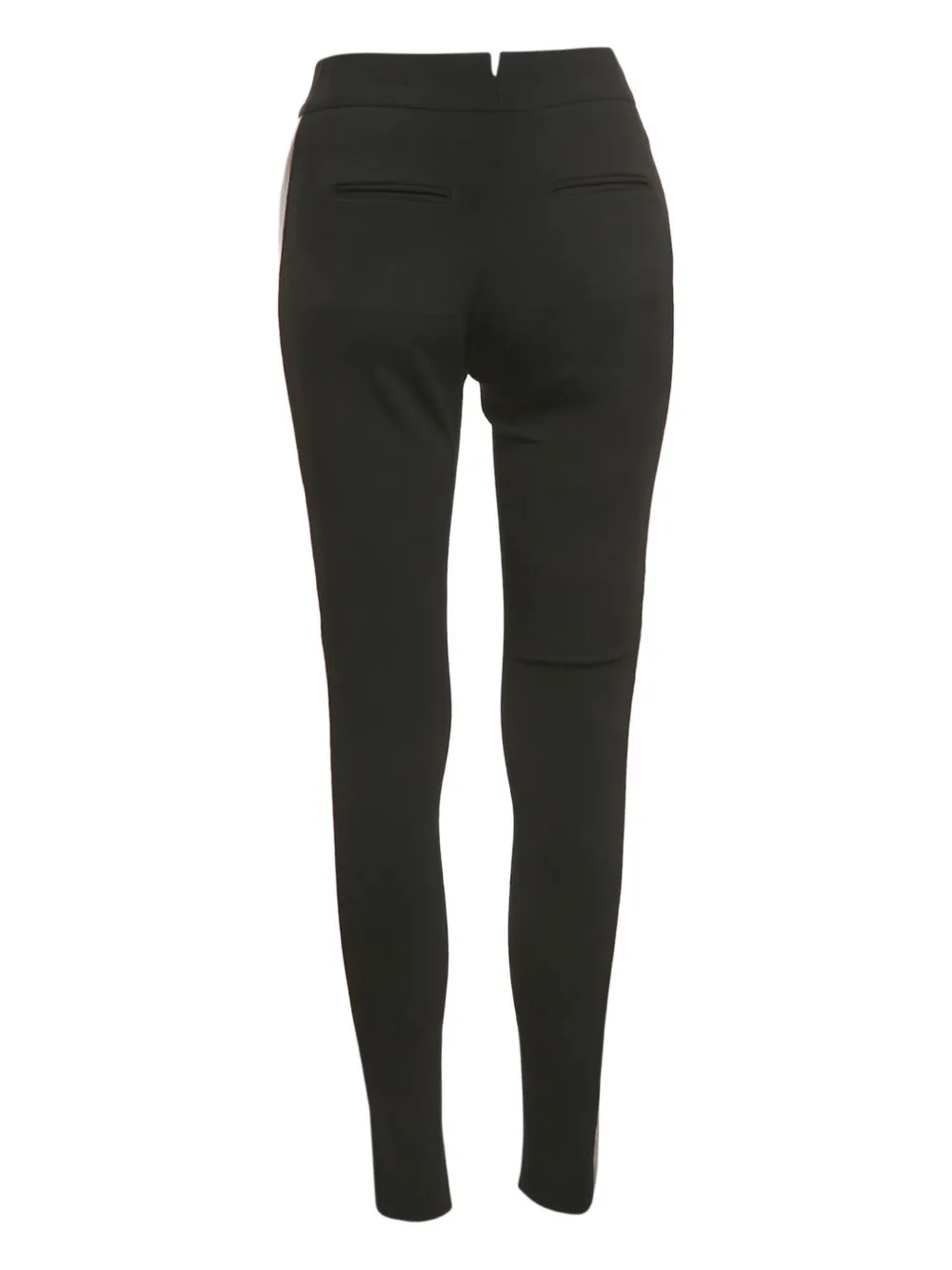 TOM FORD leather-trim trousers - Zwart