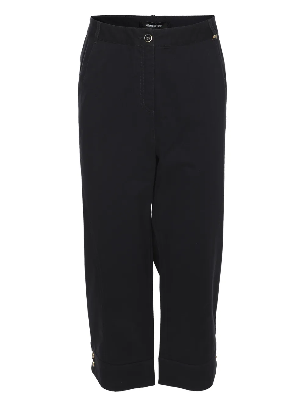 ELENA MIRO` Pantaloni sartoriali in cotone - Blu