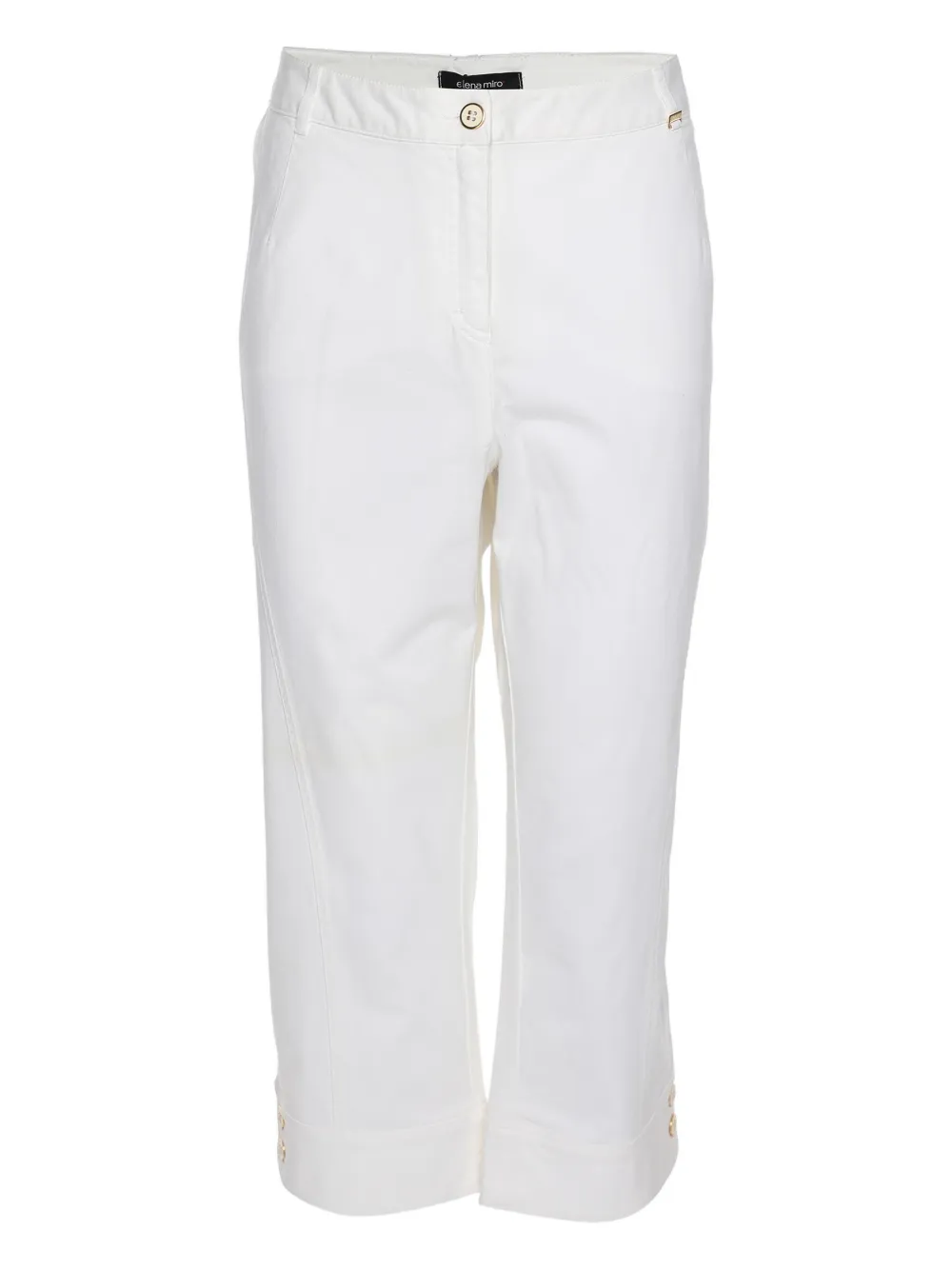 ELENA MIRO` Jeans con bottoni - Bianco