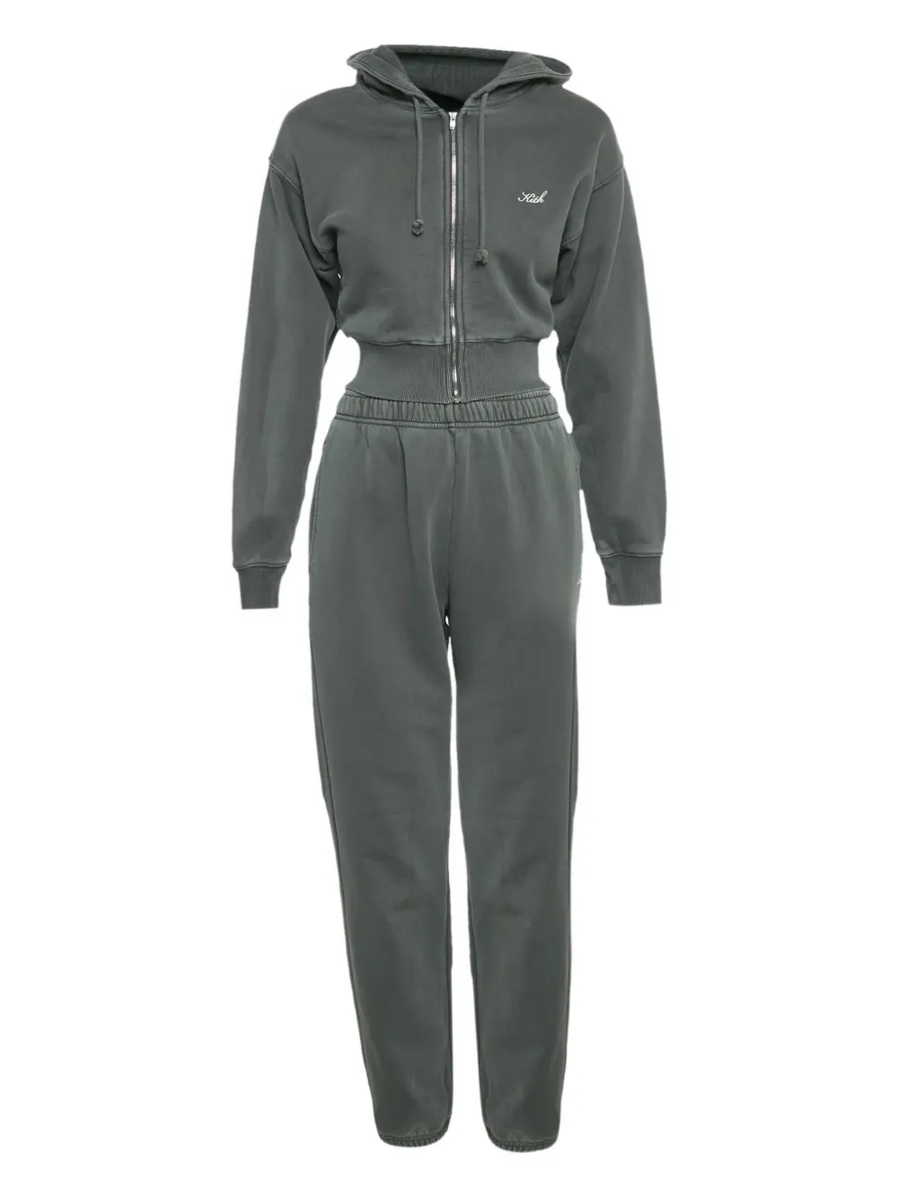 KITH full-zip hooded tracksuit - Verde