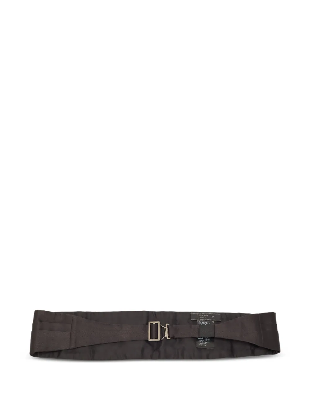Prada Pre-Owned satin buckle cummerbund | Black | Image 1