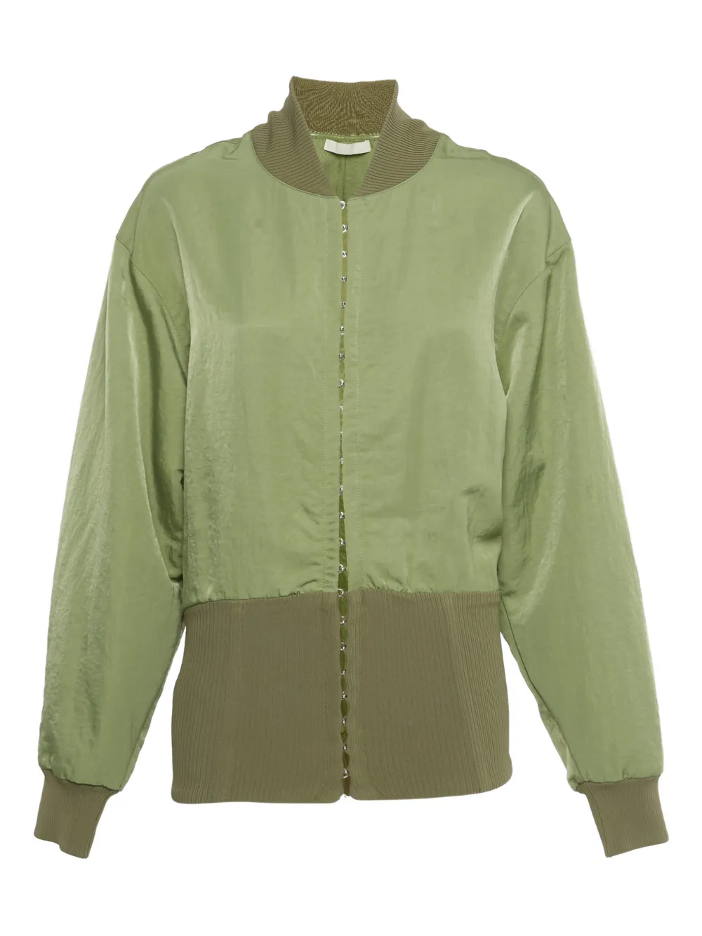Dion Lee ribbed hook jacket - Verde