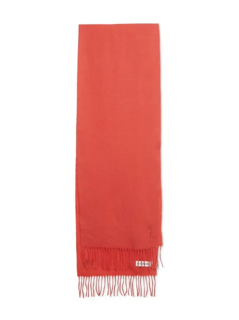 Saint Laurent Pre-Owned wool fringe scarf