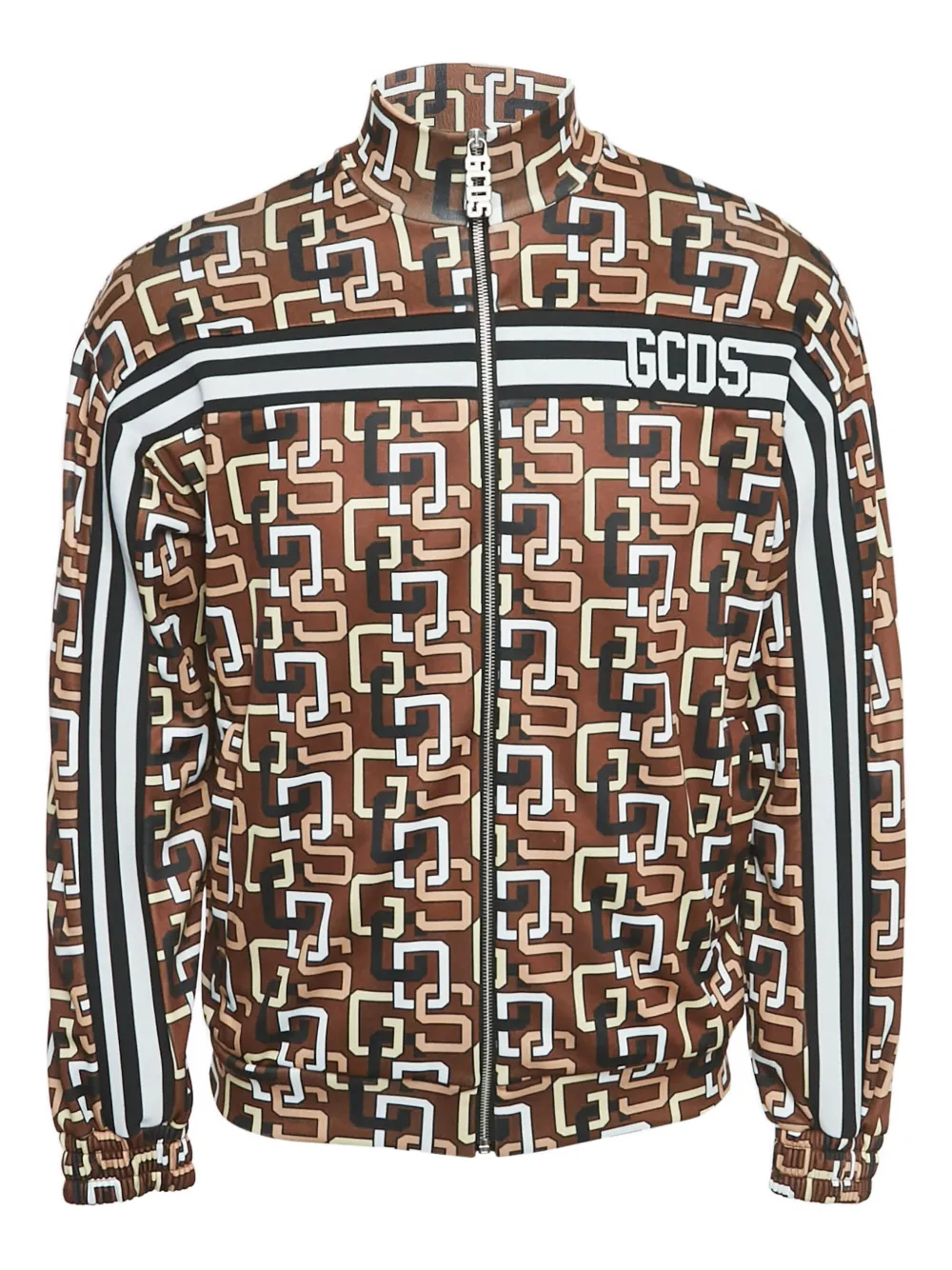 GCDS monogram-print jacket | Brown | Image 1