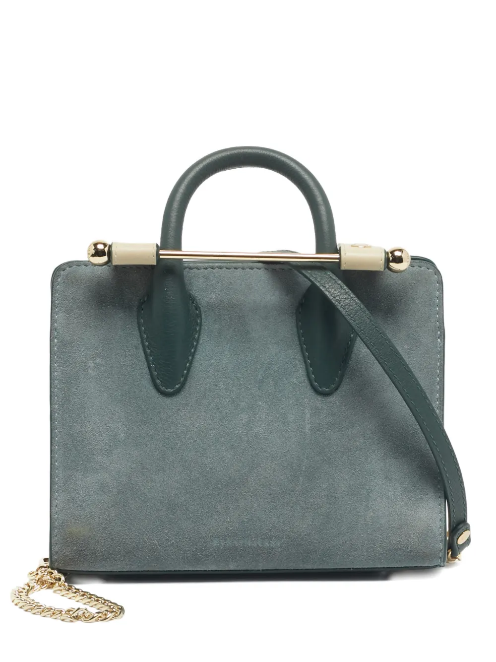 Strathberry Nano midi tote bag | Green | Image 1