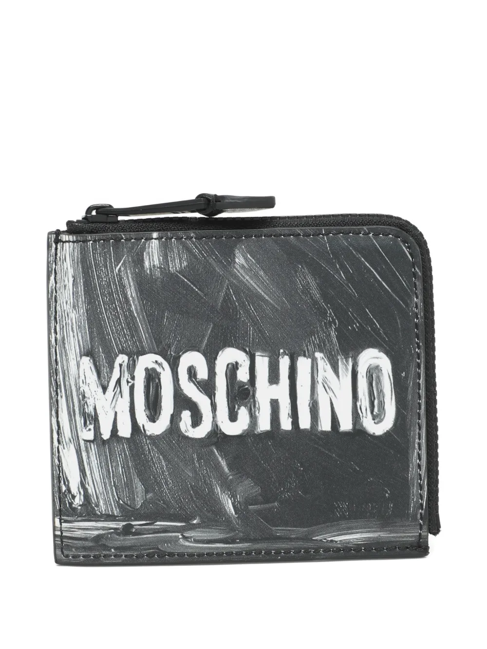 Moschino Pre-Owned Portamonete con logo Seal - Nero
