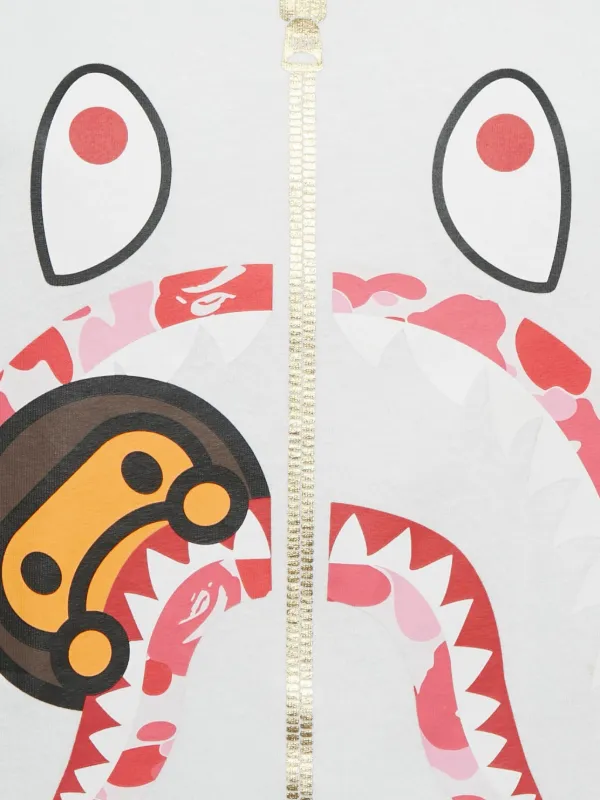 A BATHING APE® Baby Milo Shark Tシャツ | ホワイト | FARFETCH JP