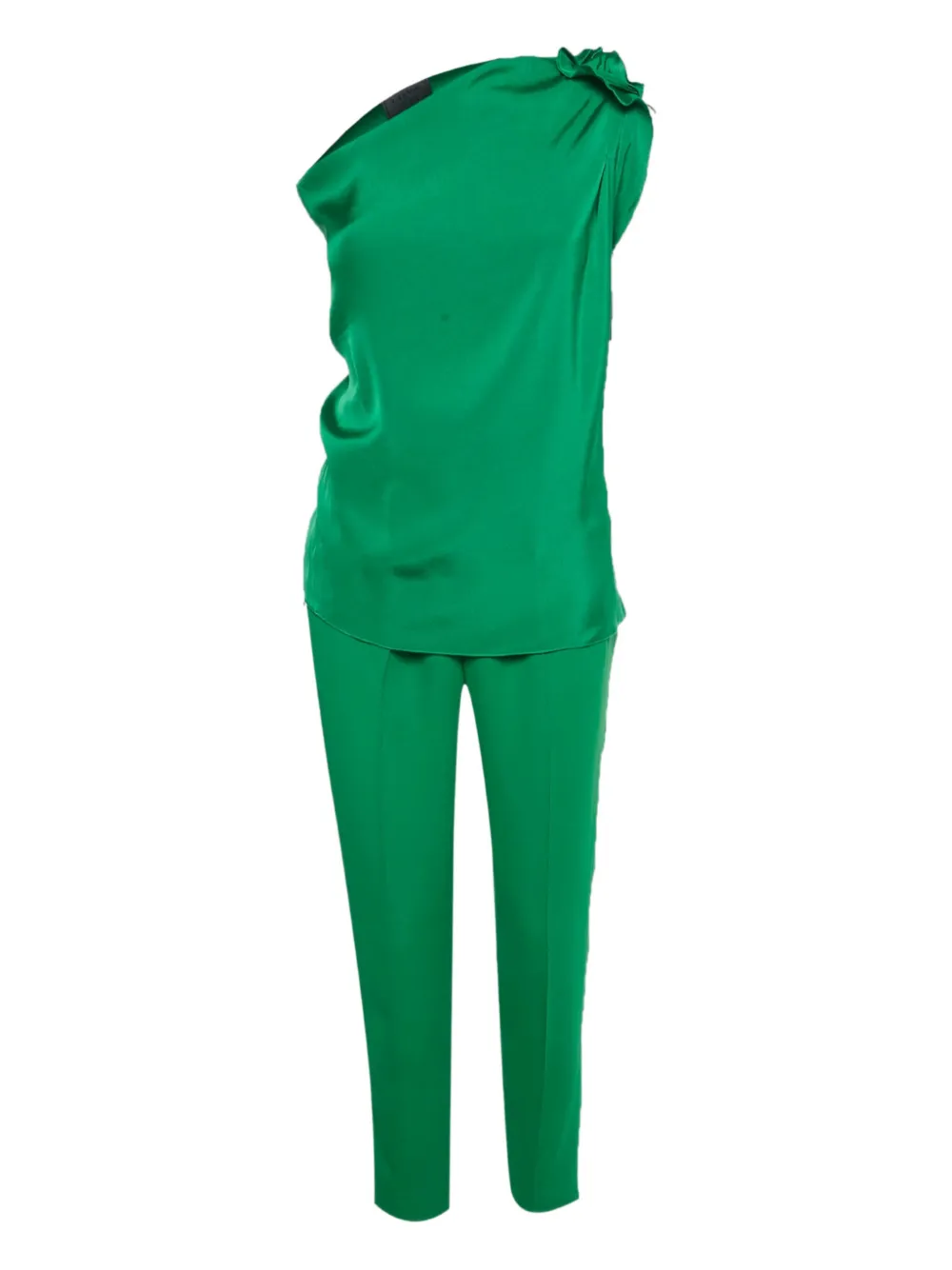 Lanvin Pre-Owned one-shoulder two-piece suit - Verde