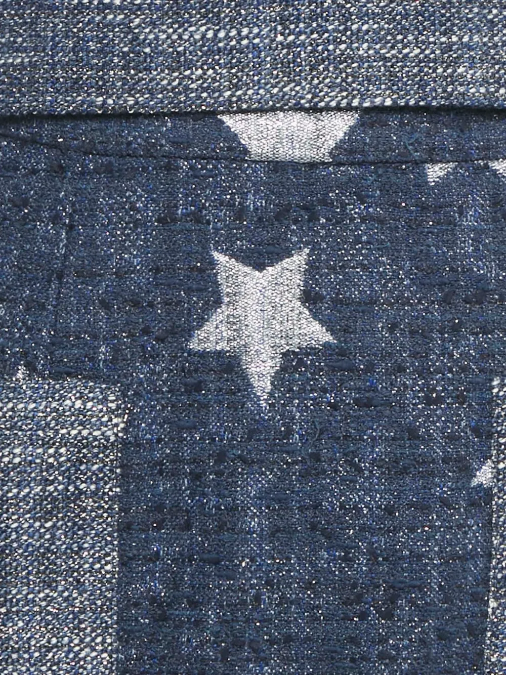 Pre-owned Marina Qureshi Tweed Star Skirt Set In Blue