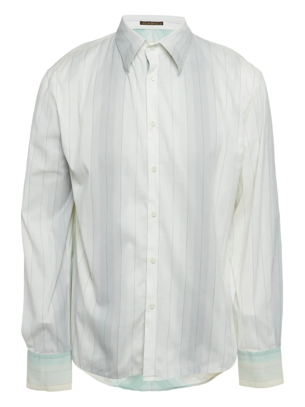 Cavalli Class stripped cotton shirt - Bianco