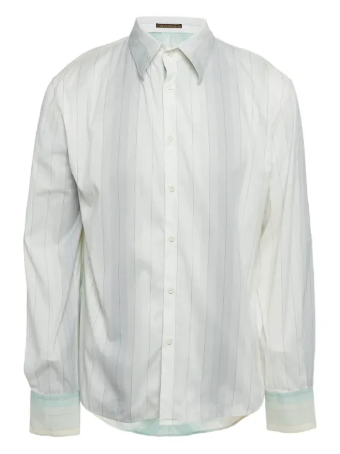 Cavalli Class stripped cotton shirt